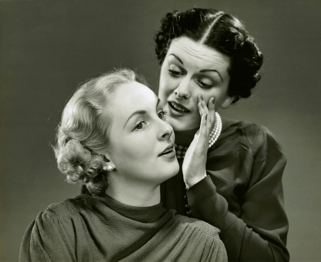 DBE What’s Hot Wednesday Two women gossiping - DBE What's Hot Wednesday